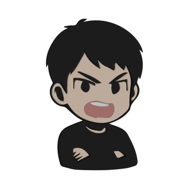 İzole çocuk karikatür tasarım