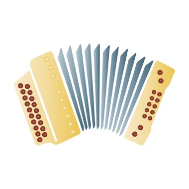 akordeon araç simgesi tasarım, vektör grafik illüstrasyon izole