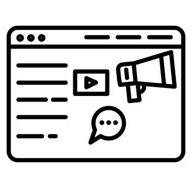 İleti simgesi vektör illüstrasyon grafik tasarımı ile sohbet