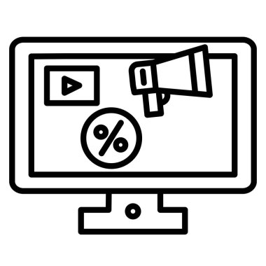 Video kamera simgesi. Beyaz arkaplanda izole edilmiş web tasarımı için video kamera vektör simgesi taslağı