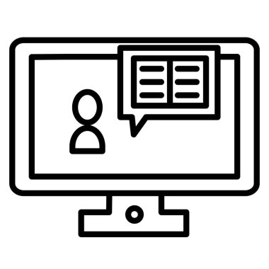 İleti simgesi çizimi olan dizüstü bilgisayar