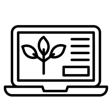 dizüstü bilgisayar simgesi, vektör illüstrasyonu