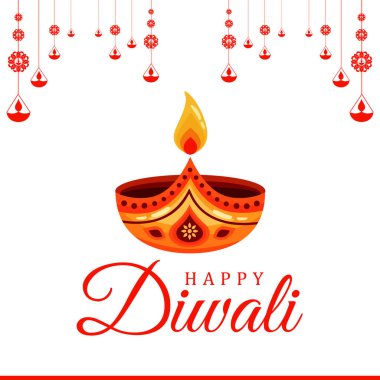 Mutlu Diwali, vektör grafik mutlu Diwali, Diwali tebrik kartı, sosyal medya posta tasarımı, vektör dosyası, düzenlenebilir şablon.
