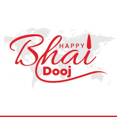 Bhai dooj for Indian festival of brother and sister bonding celebration with Hindi Text  Bhai dooj . Template Design with nice illustration in a creative background vector, banner clipart