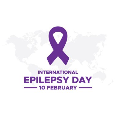 International Epilepsy Day observed every year on February 10. Vector Epilepsy banner, flyer, poster and social medial template design. clipart