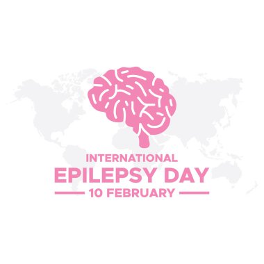 International Epilepsy Day observed every year on February 10. Vector Epilepsy banner, flyer, poster and social medial template design. clipart