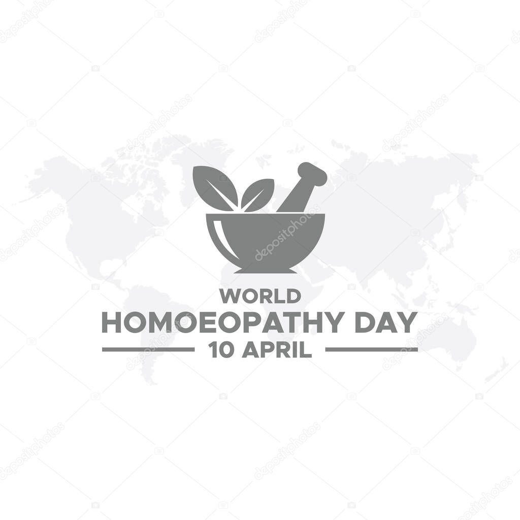 World Homeopathy Day poster design. World Homoeopathy Day. World Homeopathy Day on 10th April