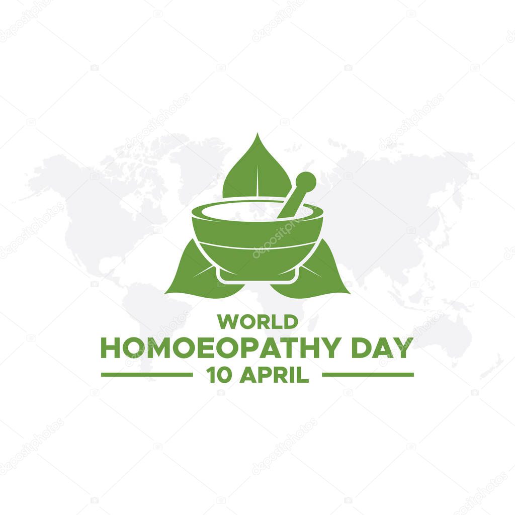 World Homeopathy Day poster design. World Homoeopathy Day. World Homeopathy Day on 10th April