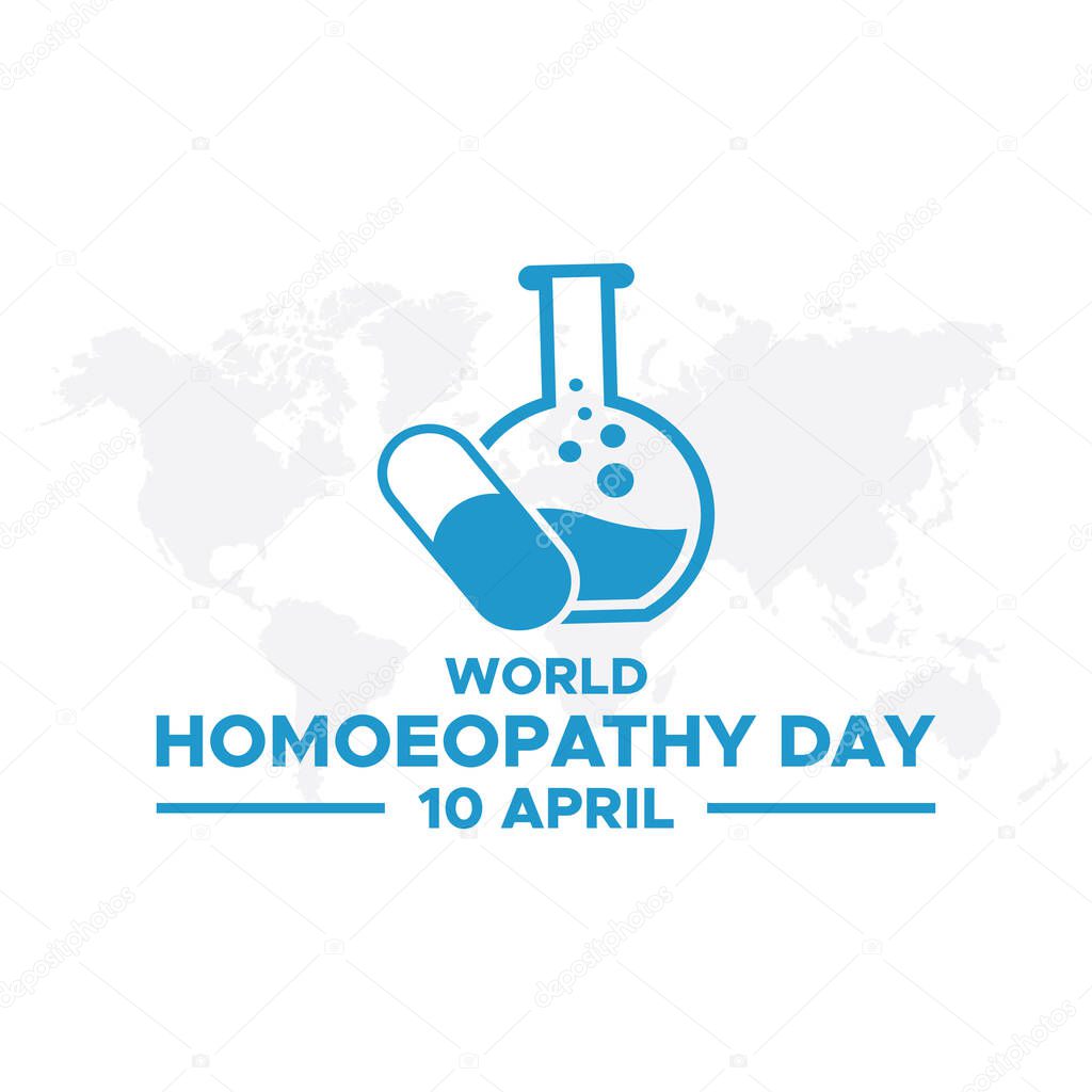 World Homeopathy Day poster design. World Homoeopathy Day. World Homeopathy Day on 10th April
