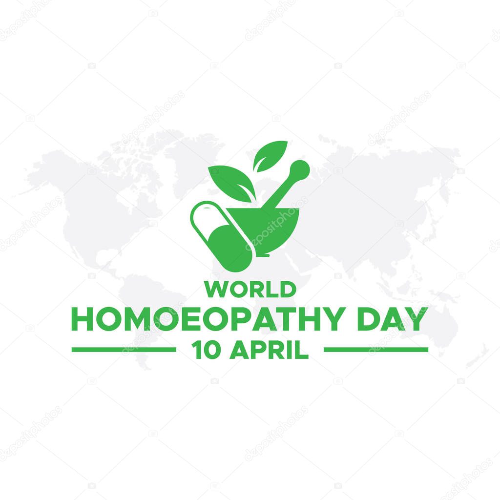 World Homeopathy Day poster design. World Homoeopathy Day. World Homeopathy Day on 10th April
