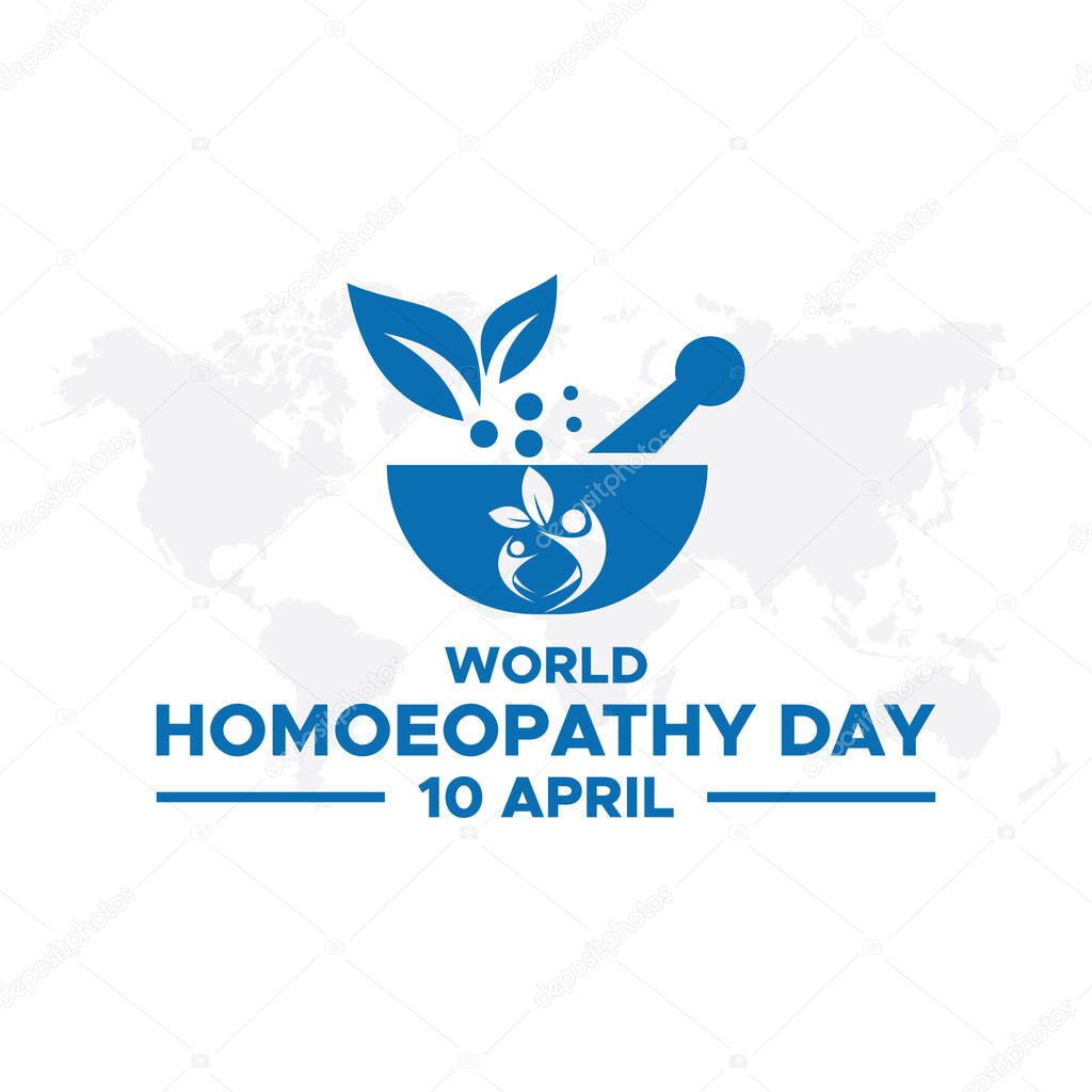 World Homeopathy Day poster design. World Homoeopathy Day. World Homeopathy Day on 10th April