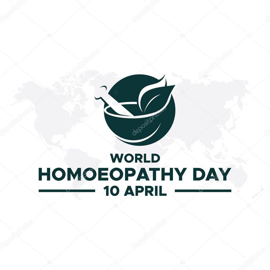 World Homeopathy Day poster design. World Homoeopathy Day. World Homeopathy Day on 10th April