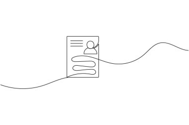 Katlanmış köşeli belge sürekli bir çizgi çizer