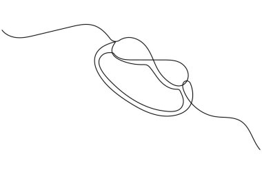 Sonsuzluk sembolü sürekli bir çizgi çizimi ve minimalist stil dış hat vektör simgesini izole eder