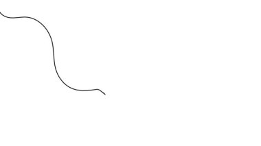  Zincir bağlantısı sürekli bir çizgi çizimi 4k video animasyonu