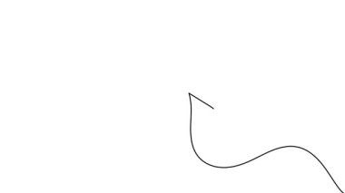  Zincir bağlantısı sürekli bir çizgi çizimi 4k video animasyonu