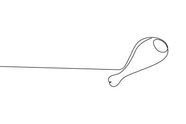 Yemek konsepti için beyaz arka planda kızarmış tavuk tasarımı çizimi