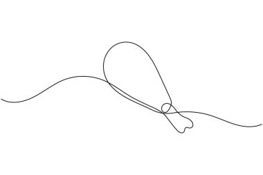 Yemek konsepti için beyaz arka planda kızarmış tavuk tasarımı çizimi