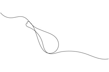 Yemek konsepti için beyaz arka planda kızarmış tavuk tasarımı çizimi