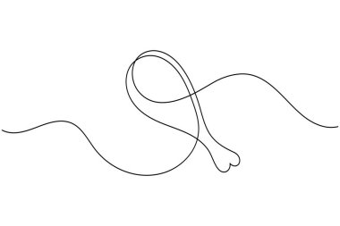 Yemek konsepti için beyaz arka planda kızarmış tavuk tasarımı çizimi