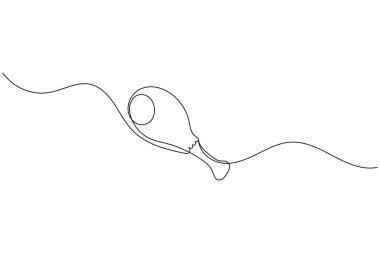 Yemek konsepti için beyaz arka planda kızarmış tavuk tasarımı çizimi