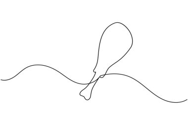 Yemek konsepti için beyaz arka planda kızarmış tavuk tasarımı çizimi