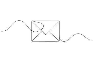 Bir satır çizimi simgesi izole edilmiş basit asgari vektör çizimi