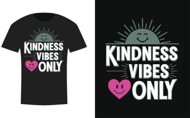 Dünya İyilik Günü tipografi tişört tasarımı