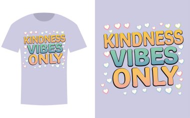 Dünya İyilik Günü tipografi tişört tasarımı