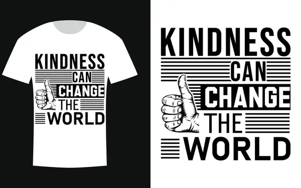 Dünya İyilik Günü tipografi tişört tasarımı