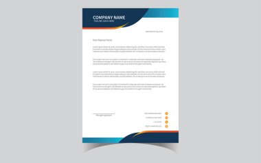 Modern iş ve şirket antetli şablon çizimi