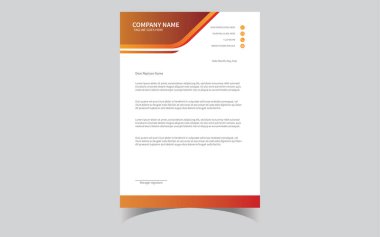 Modern iş ve şirket antetli şablon çizimi