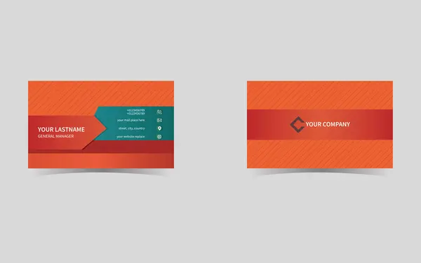 Modern ve profesyonel bir kartvizit şablonu