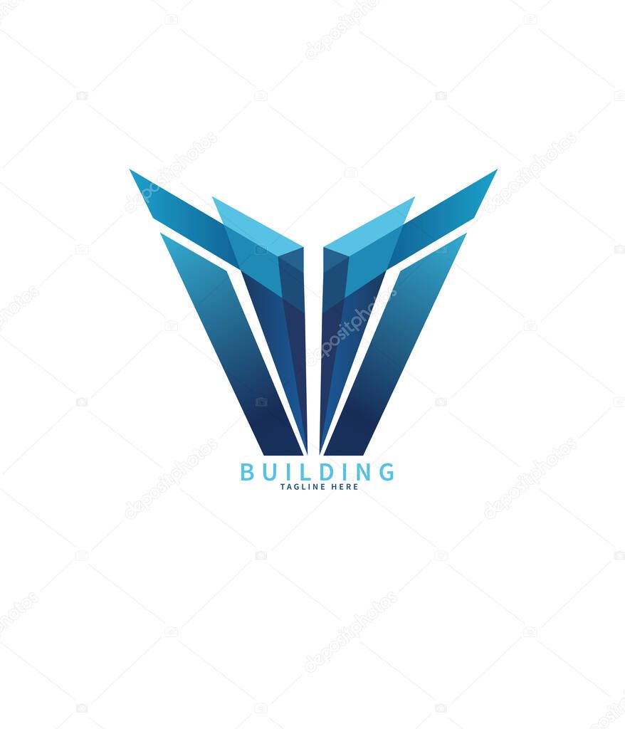 Real estate building logo design