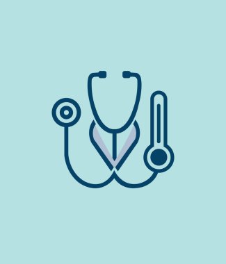 Tıbbi servis logoları vektör kümesi