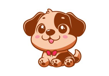 Sevimli köpek çizgi film karakteri