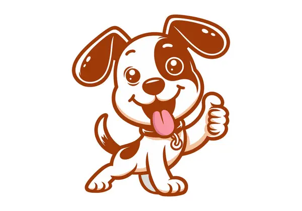 Sevimli köpek çizgi film karakteri