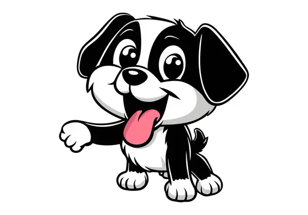 Sevimli köpek çizgi film karakteri