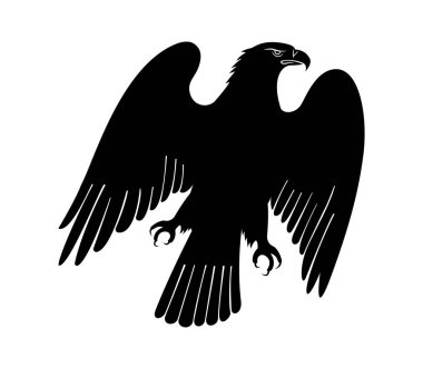 Vahşi kartal vektör sanatının silueti