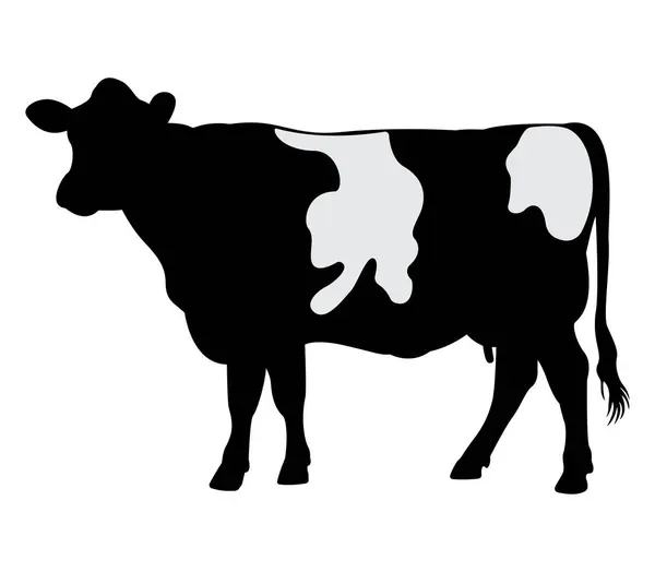İnek vektör sanatının silueti