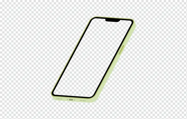 Şeffaf arkaplanda yeni akıllı telefon modeli