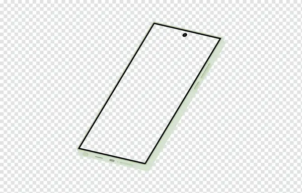 Şeffaf arkaplanda yeni akıllı telefon modeli