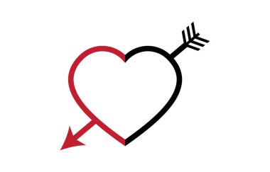 Beyaz bir arka plan üzerinde izole kalp şekli 