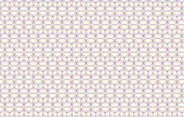 Soyut dikişsiz geometrik kumaş desen koleksiyon vektör çizimi