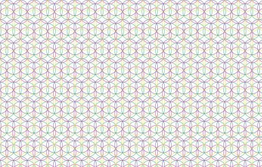 Soyut dikişsiz geometrik kumaş desen koleksiyon vektör çizimi