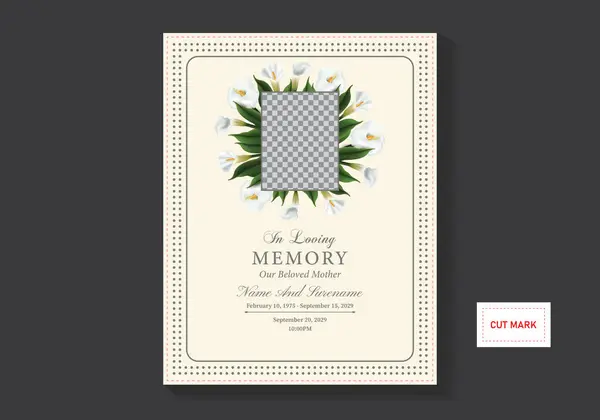 Memorial Cenaze Flyer Şablonları çizimi
