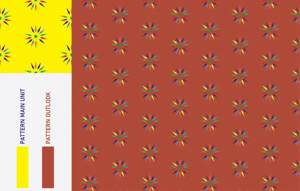 Soyut dikişsiz kumaş desen koleksiyon vektör çizimi