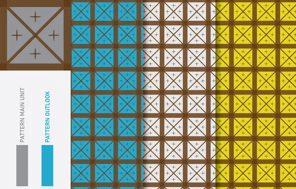 Renksiz tekstil kumaş desen koleksiyon vektör çizimi