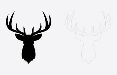 Deer vector art Illustration Isolated on white background clipart