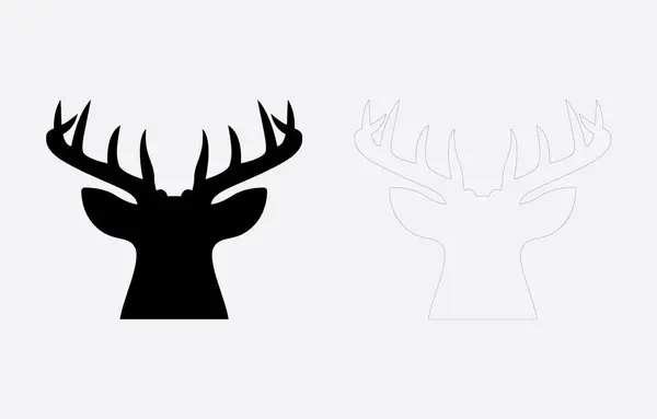Geyik vektör sanatı Resimleri beyaz arkaplanda izole edildi